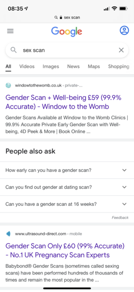 Booking a private scan to find out the gender?
