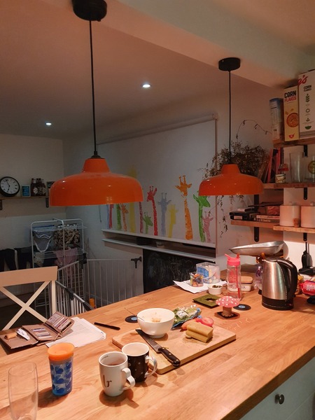 Lighting over island