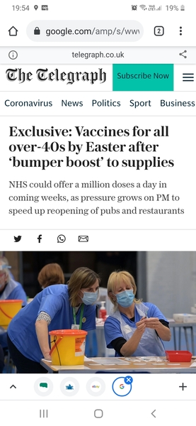 Any over 40s being called yet?