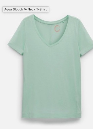 V neck t-shirts in ice colours - anyone seen any?