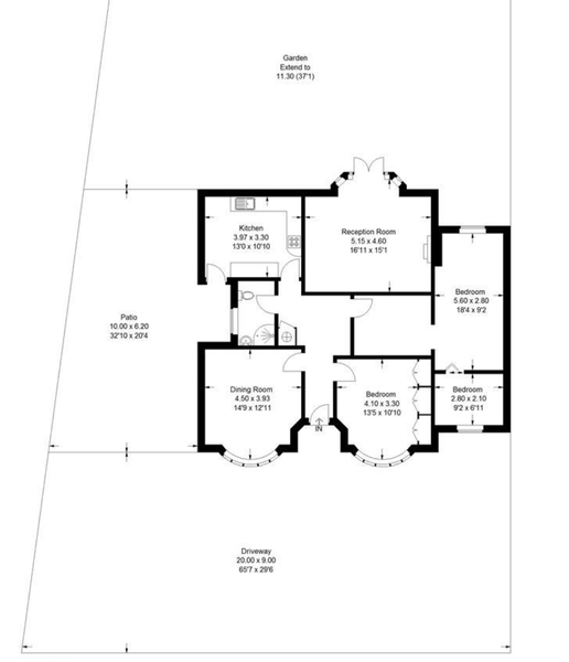 Floor plan is bungalow with extended floor where would you put the kids ?