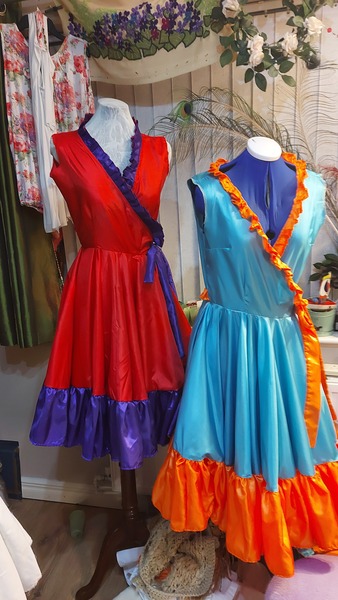 If I'm doing a frill on a full circle skirt should it be cut on a curve or straight?