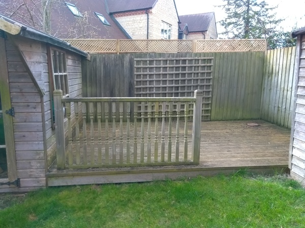 can I put a shed on decking?