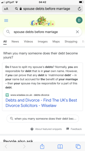 Lending spouse money