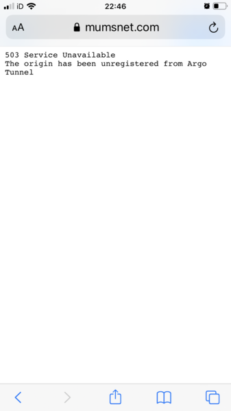 Another error message