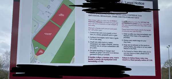 Council fine for dog on ‘red zone’