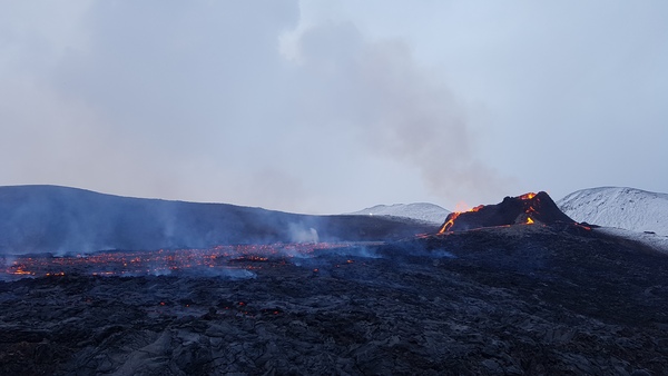 Live feed from Iceland volcano