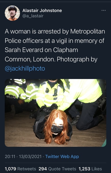 "Hundreds defy ban to attend Clapham vigil"