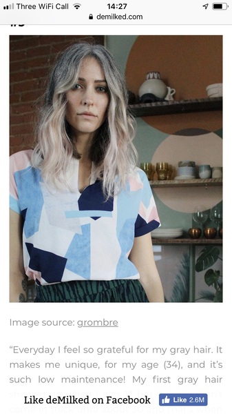 ...to think dyed grey hair looks shit?