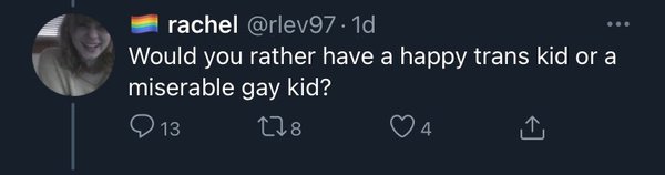 Evidence of TRA /Gender Idealogue Homophobia