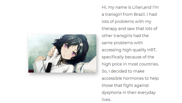 Trans councelling  service signposts websites that are selling hormone blockers