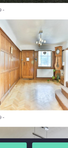 Oak panelling and parquet floors