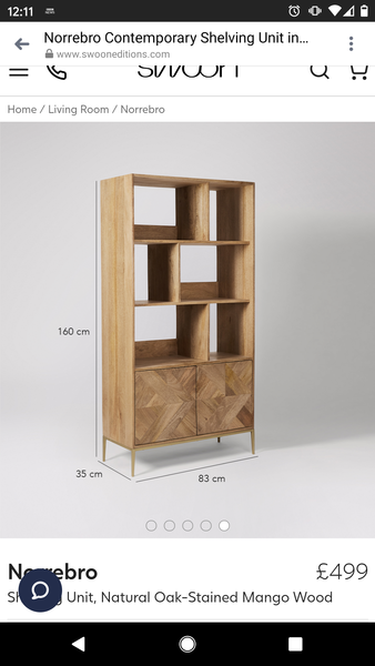 WIBU to pay £500 for a bookcase?