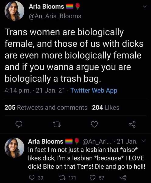 Evidence of TRA /Gender Idealogue Homophobia