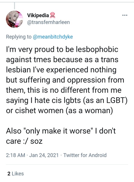 Evidence of TRA /Gender Idealogue Homophobia