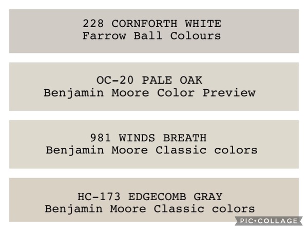 Perfect greige paint