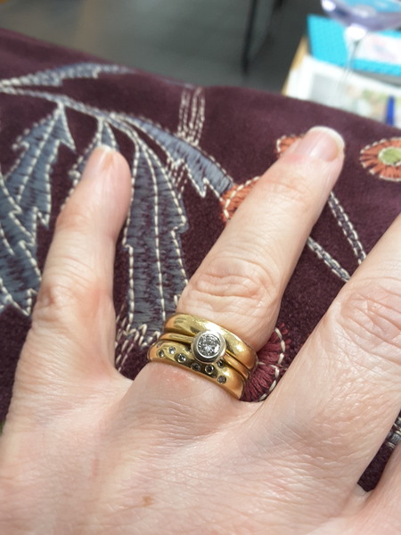 How many rings do you wear? (Engagement, wedding etc)