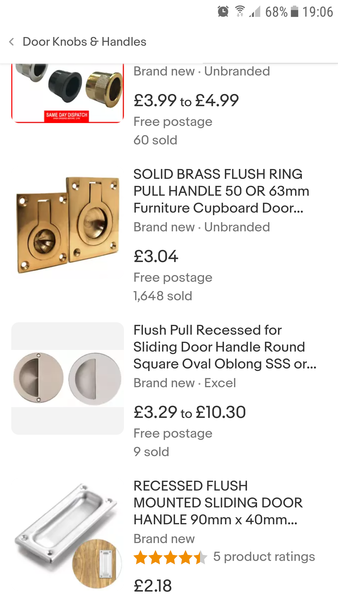Inset door handles - do they exist?