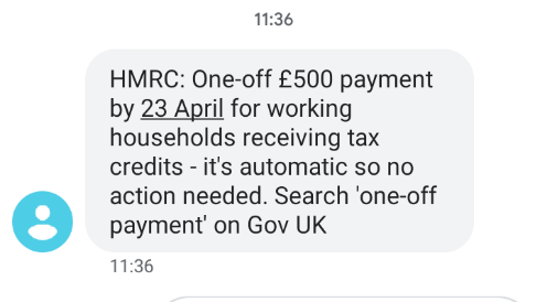 Tax credit - anyone got a date for the £500 payment yet?