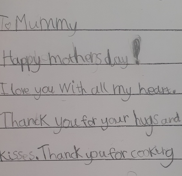 Aibu does anyone else have a five year old who writes like this?