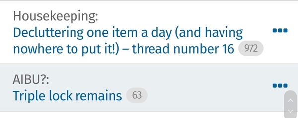 Active thread topics talk to each other. Aibu to think so?