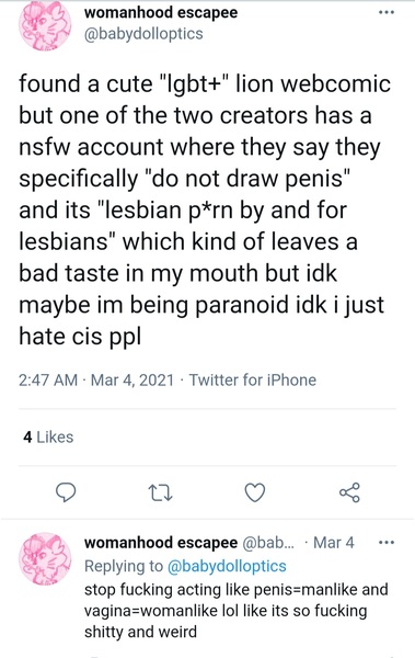 Evidence of TRA /Gender Idealogue Homophobia