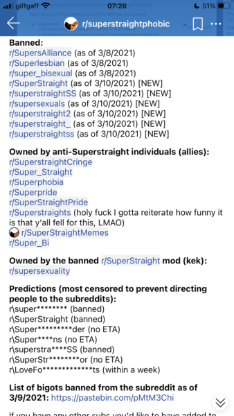 The reaction to superstraight
