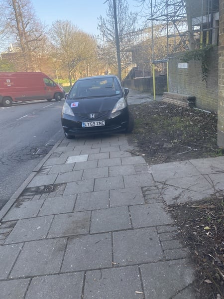 To ask people to move their cars if its on the pavement and you cannot get past?