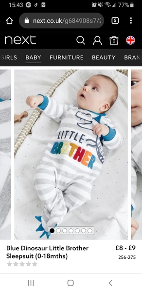 Miffed about baby clothes gift.
