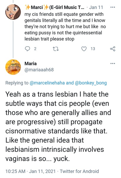 Evidence of TRA /Gender Idealogue Homophobia