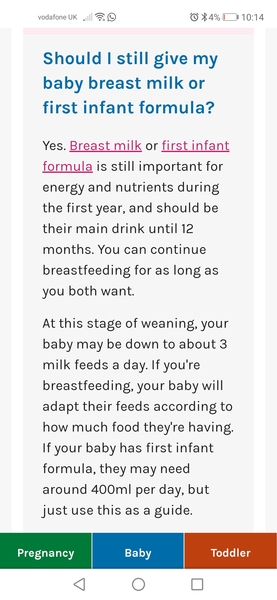 MIL not feeding baby