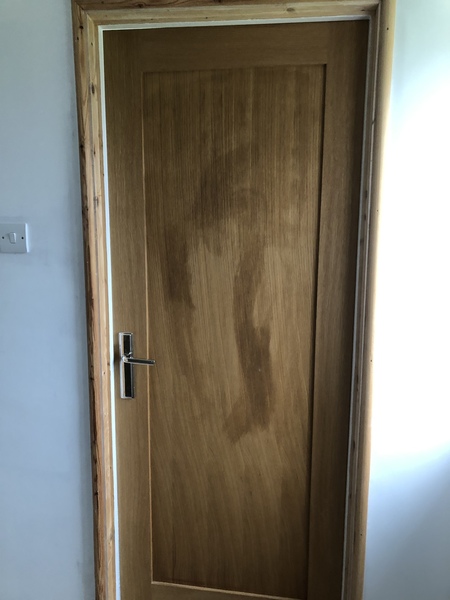 Oak door water stain - please help!