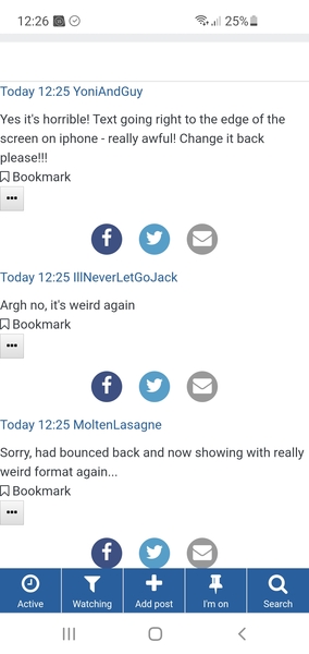 Changed view on iPhone?