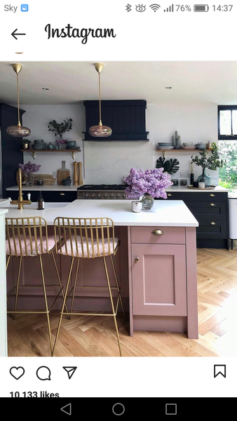 Has anyone got a pink kitchen?