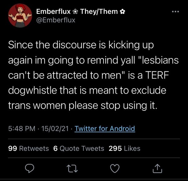 Evidence of TRA /Gender Idealogue Homophobia