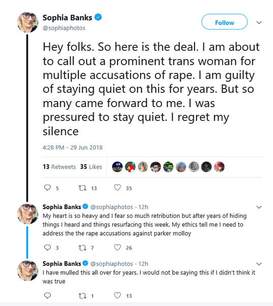Reddit banning users for sharing Julie Bindel article