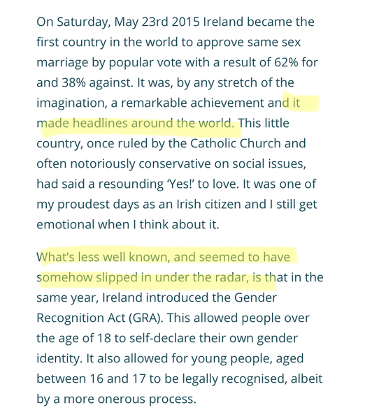 Ireland..you could not make this up