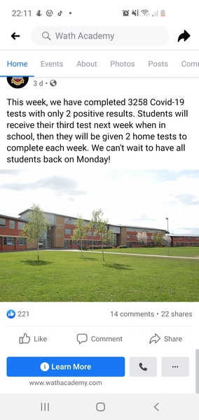 How many cases in your child's secondary school?