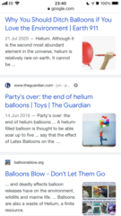 Helium filled balloons - delivered?