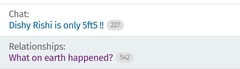 Active thread topics talk to each other. Aibu to think so?