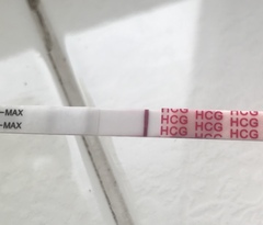 Faint line/ Evap?