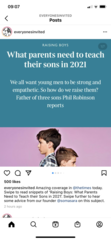 Talking to sons about respecting girls and women