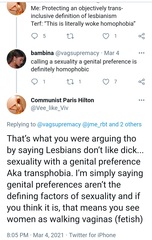 Evidence of TRA /Gender Idealogue Homophobia