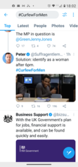 Baroness Jones - Men too have a 6pm curfew