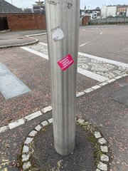There's been a sticker....
