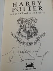 Selling signed Harry Potter books and artwork