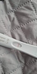 Positive & negative pregnancy test