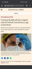 16.8 million people vaccinated already - brilliant!