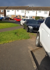 To ask people to move their cars if its on the pavement and you cannot get past?