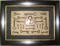 Mounting old keys for display?